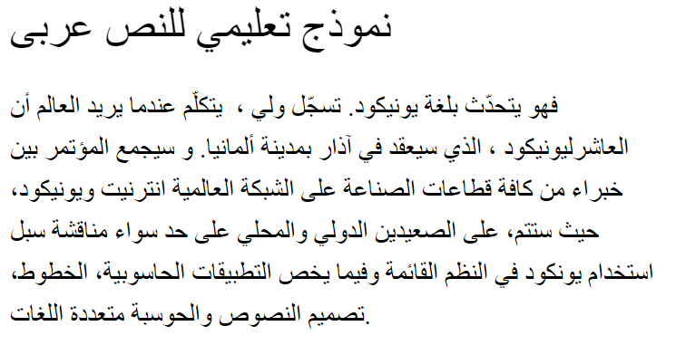 FS Naskh Ahram Arabic Font
