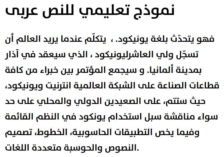 The Sans Bold Arabic Font
