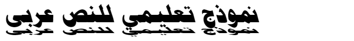 PT Bold Mirror Arabic Font