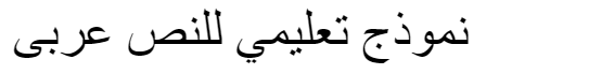 SKR HEAD1 Outlined Arabic Font