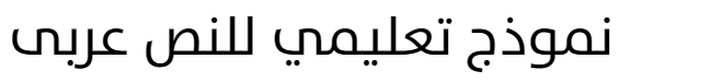 The Sans Plain Arabic Font